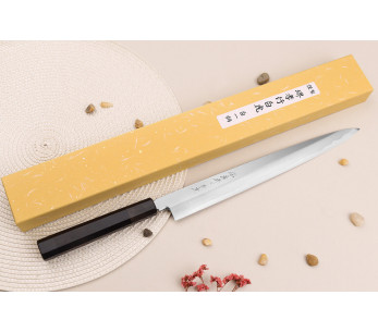 Sakai Takayuki Byakko 30cm handgjord japansk Yanagibakniv ebenholtshandtag + slida 2
