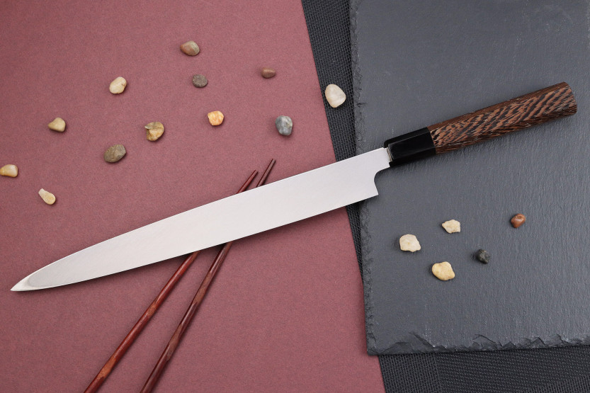 Cuchillo yanagiba 30cm japonais artisanal Sakai Takayuki Honyaki Shoryu VG10