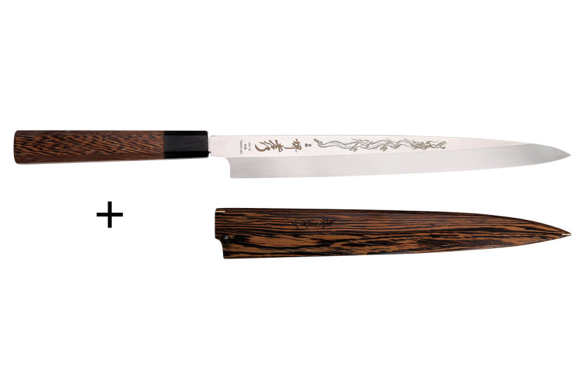 Yanagiba messer 30cm japonais artisanal Sakai Takayuki Honyaki Shoryu VG10