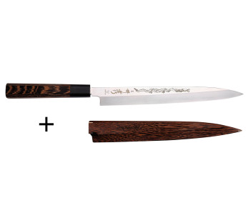 Cuchillo yanagiba 27cm japonais artisanal Sakai Takayuki Honyaki Shoryu VG10