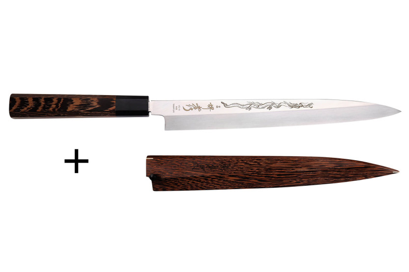 Yanagiba knife 27cm japonais artisanal Sakai Takayuki Honyaki Shoryu VG10