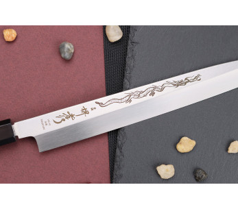 Yanagiba kniv 27cm japonais artisanal Sakai Takayuki Honyaki Shoryu VG10 2