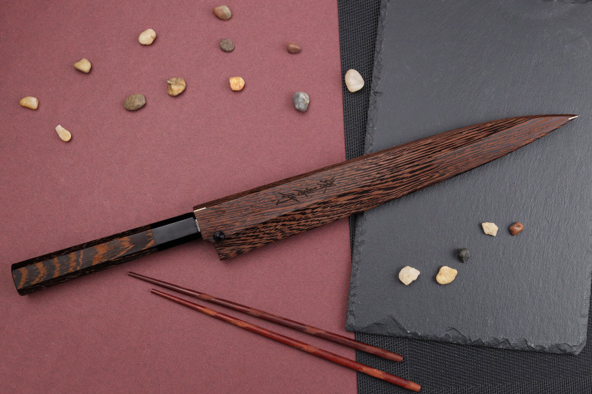 Yanagiba mes 27cm japonais artisanal Sakai Takayuki Honyaki Shoryu VG10