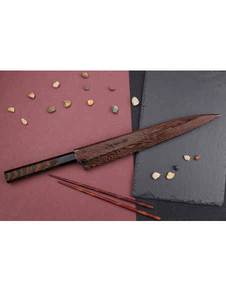 Cuchillo yanagiba 27cm japonais artisanal Sakai Takayuki Honyaki Shoryu VG10