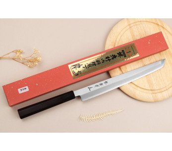 Takohiki sakimaru cuchillo 27cm Sakai Takayuki Ginsankou cuchillo artesanal japonés 2