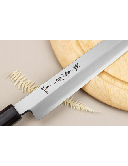 Takohiki sakimaru cuchillo 27cm Sakai Takayuki Ginsankou cuchillo artesanal japonés