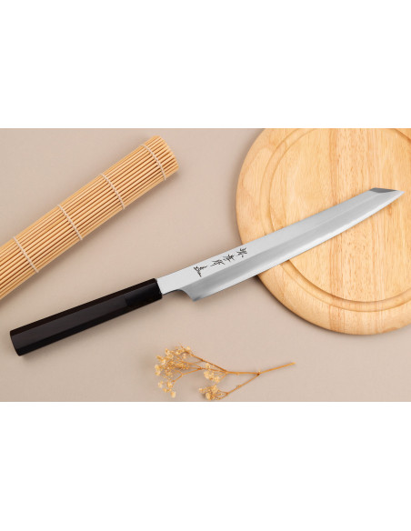 Yanagiba kniv kiritsuke 27cm japonais artisanal Sakai Takayuki Ginsankou