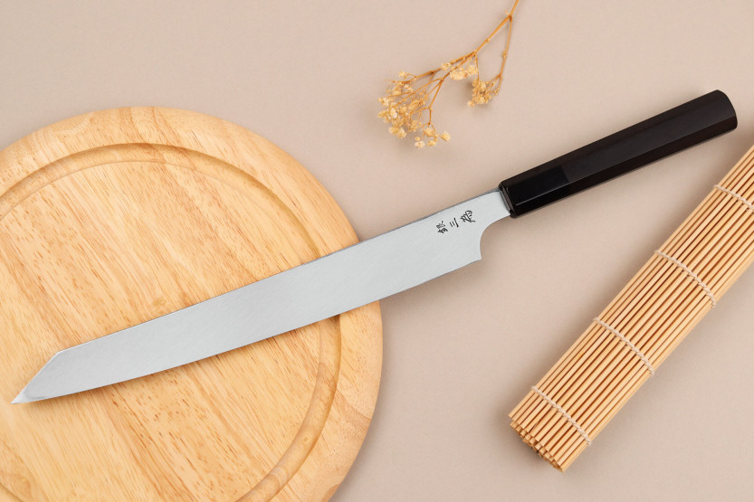 Faca yanagiba kiritsuke 27cm japonês artesanal Sakai Takayuki Ginsankou