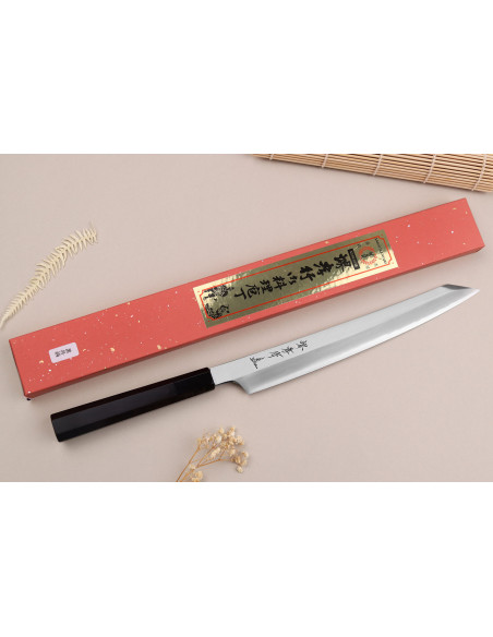 Faca yanagiba kiritsuke 27cm japonês artesanal Sakai Takayuki Ginsankou