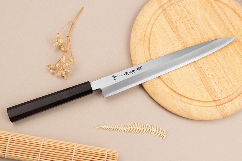Cuchillo yanagiba 27cm japonais artisanal Sakai Takayuki Ginsankou