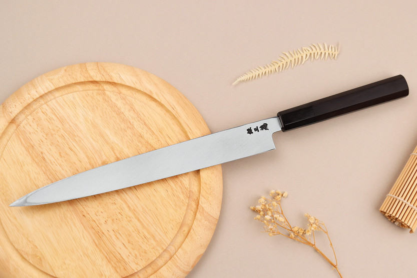 Yanagiba kniv 27cm japonais artisanal Sakai Takayuki Ginsankou