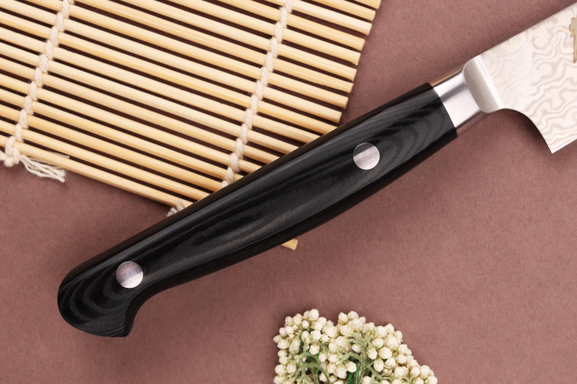 Yleisveitsi kirsikanpoimija 12cm Japanilainen Sakai Takayuki Coreless Damascusta