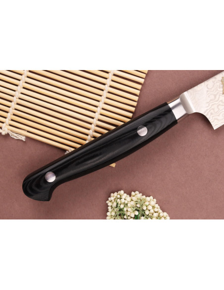 Yleisveitsi kirsikanpoimija 12cm Japanilainen Sakai Takayuki Coreless Damascusta