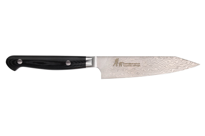 Yleisveitsi kirsikanpoimija 12cm Japanilainen Sakai Takayuki Coreless Damascusta