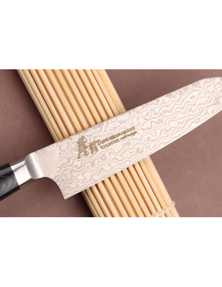 Yleisveitsi kirsikanpoimija 12cm Japanilainen Sakai Takayuki Coreless Damascusta