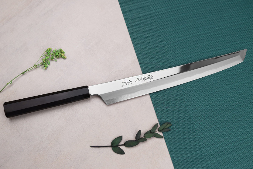 Couteau sakimaru yanagiba 30cm japonais artisanal Sakai Takayuki Genbu Sakai Takayuki Genbu