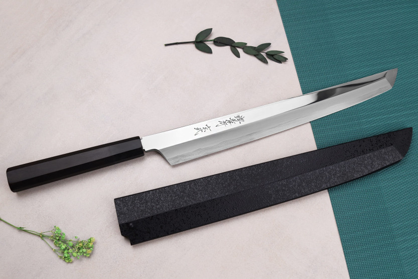 Couteau sakimaru yanagiba 30cm japonais artisanal Sakai Takayuki Genbu Sakai Takayuki Genbu