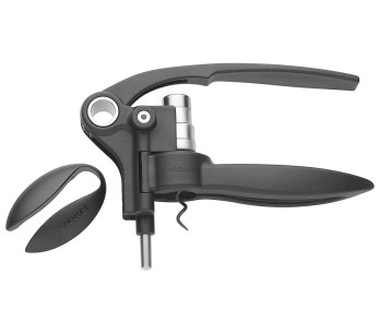 Le Creuset LM 250 cavatappi a leva nero con taglierina per tappi