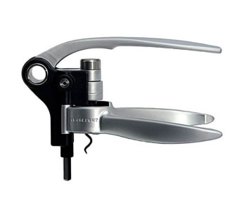 SCREWPULL LM 250 geborsteld aluminium kurkentrekker met dopsnijder