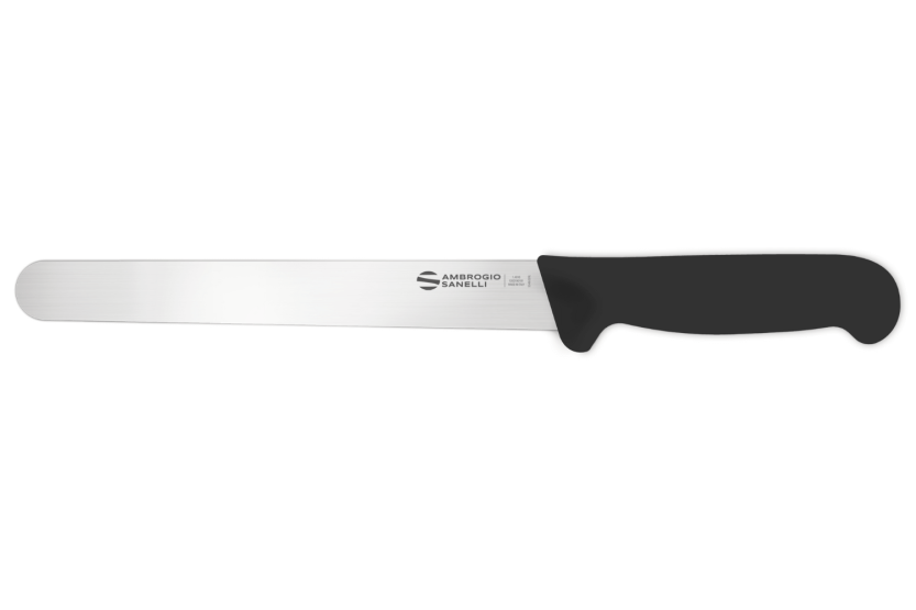 Cuchillo jamonero profesional Ambrogio Sanelli Supra negro