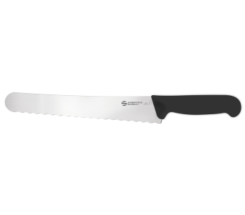 Professionell böjd brödkniv Ambrogio Sanelli Supra Vague svart 26cm