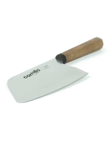 Speciaal 18cm Ambrogio Sanelli Cortello handgemaakt mes met massief walnoten handvat