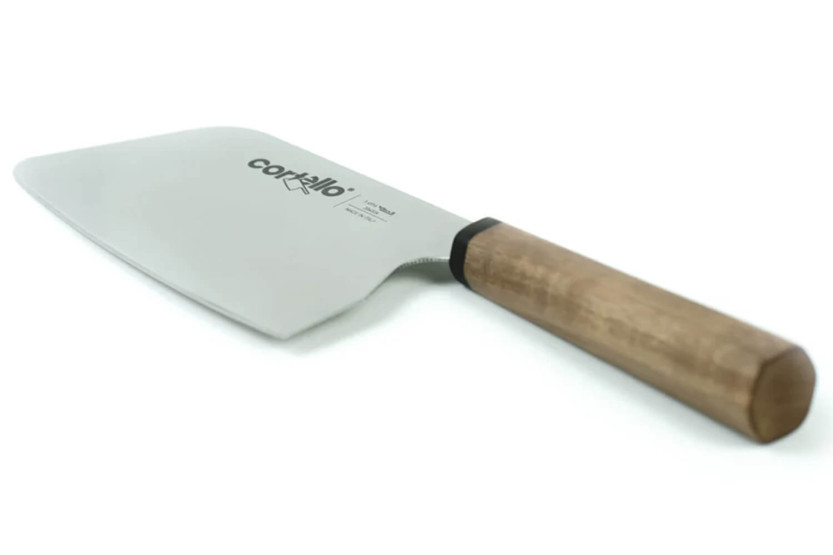 Faca artesanal Ambrogio Sanelli Cortello especial de 18 cm com cabo de nogueira maciça