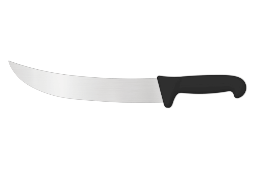 Ambrogio Sanelli Supra nero coltello da macellaio professionale all'americana