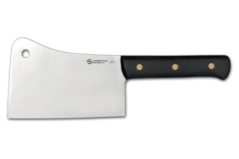 Professionell slaktkniv Ambrogio Sanelli Supra svart nitad