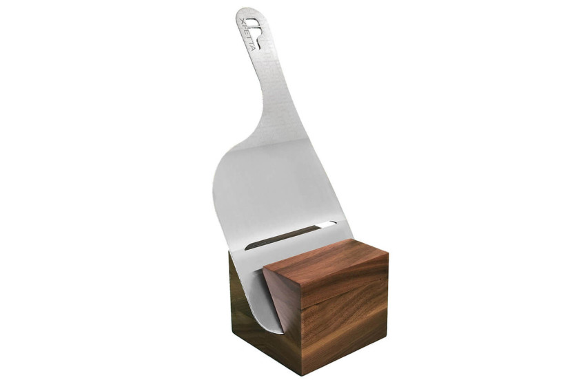 Geschenkset Ambrogio Sanelli XFETTA truffelmandoline Keukenmandoline met handschoen, houder en borstel