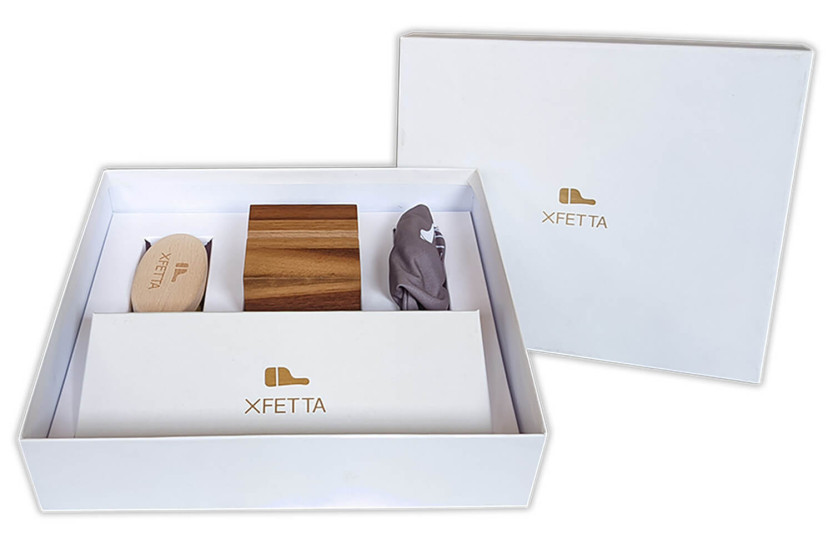 Caixa de oferta Ambrogio Sanelli XFETTA bandolim de cozinha de trufa com luva, suporte e escova