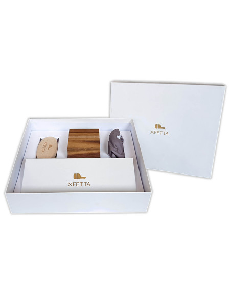 Geschenkset Ambrogio Sanelli XFETTA truffelmandoline Keukenmandoline met handschoen, houder en borstel