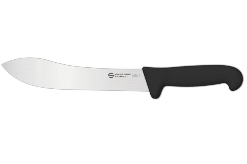 Ambrogio Sanelli Supra svart professionell slaktarkniv