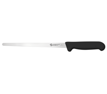 Ambrogio Sanelli Supra negro extra estrecho Cuchillo rebanador profesional 28cm