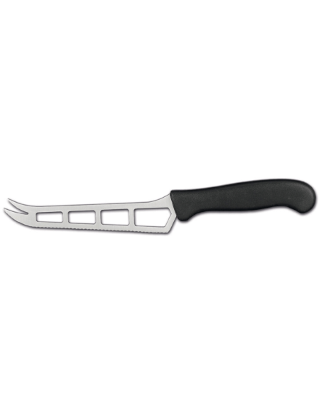 Ambrogio Sanelli Supra svart gjennombrutt profesjonell ostekniv 14 cm