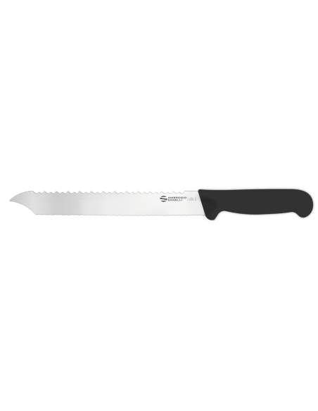 Ambrogio Sanelli Supra svart tandad professionell kniv för fryst mat 26cm
