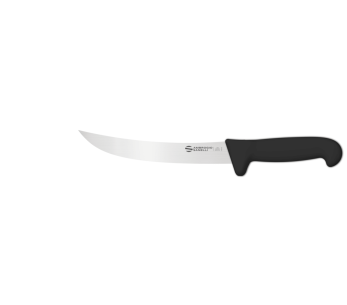 Faca de trinchar profissional Ambrogio Sanelli Supra preta, lâmina estreita