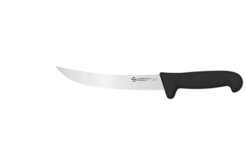Cuchillo profesional Ambrogio Sanelli Supra negro, hoja estrecha