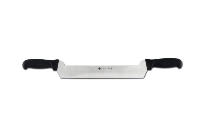 coltello da formaggio professionale a doppio manico Ambrogio Sanelli Supra nero
