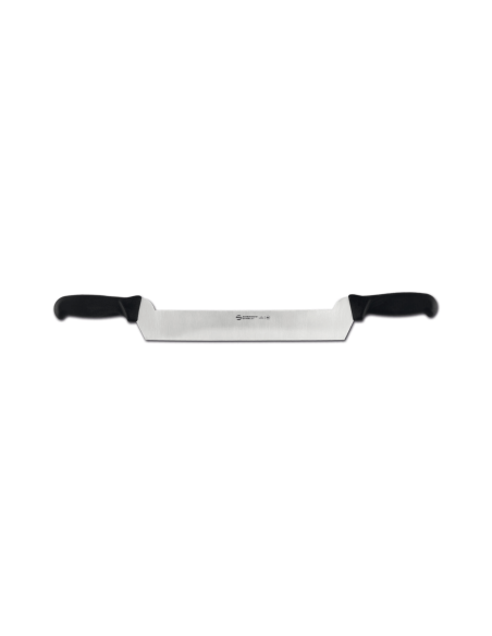 faca para queijo Ambrogio Sanelli Supra preta profissional com cabo duplo