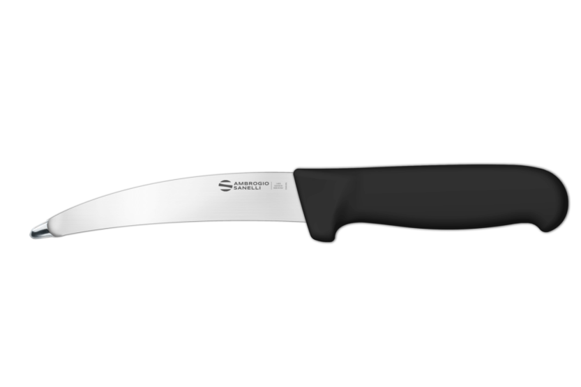 Ambrogio Sanelli Supra nero 15cm coltello da eviscerazione professionale