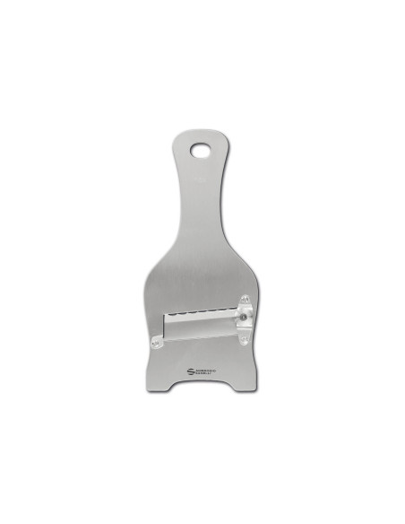 mandolina de cocina trufa Ambrogio Sanelli totalmente de acero inoxidable con hoja dentada