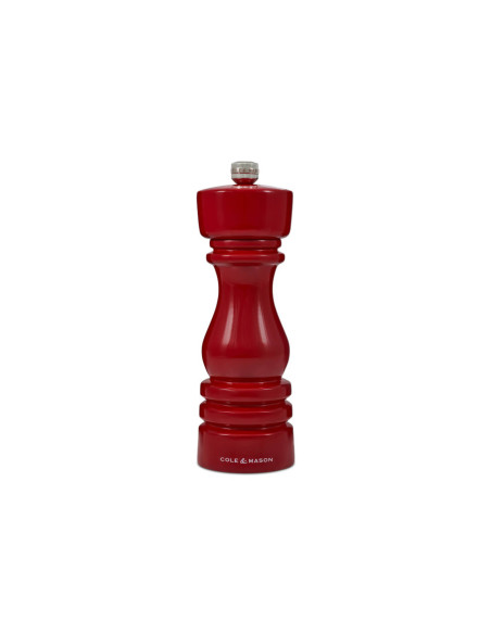 Cole & Mason London molinillo de pimienta rojo brillo 18cm