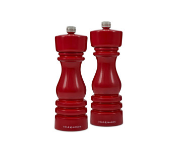 Cole & Mason London roodglanzend peper- en zoutstel 18cm 2
