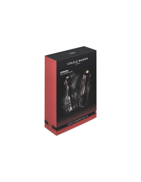 Cole & Mason London choklad salt- och pepparkvarn set 22cm