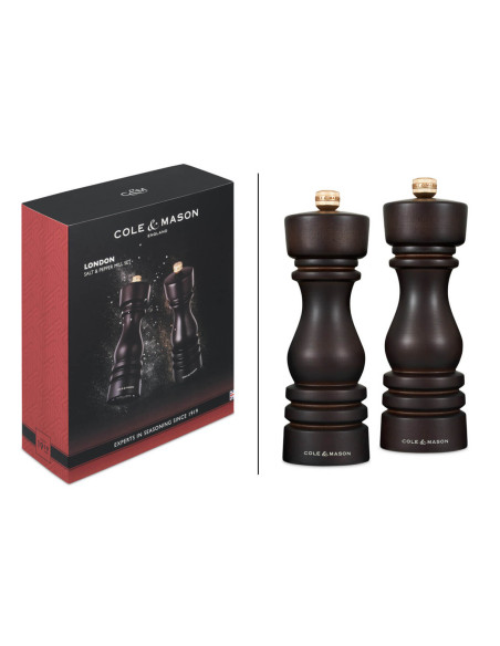 Cole & Mason London suklaa suola- ja pippurimyllysarja 18cm