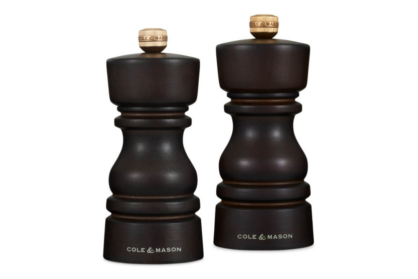 Cole & Mason Londen chocolade peper- en zoutstel 13cm