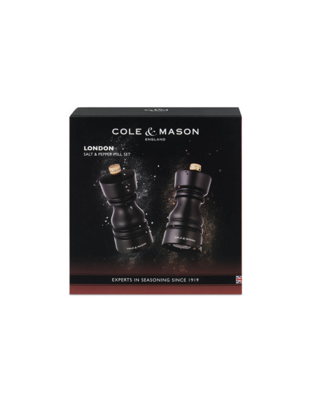 Cole & Mason London Schokolade 13cm Salz & Pfeffer Mühlen Set