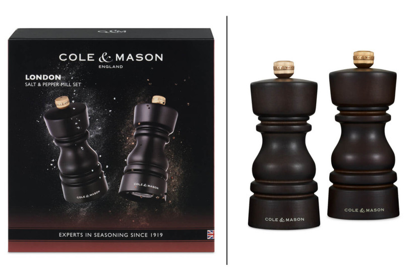 Conjunto de moinho de sal e pimenta Cole & Mason London de 13 cm