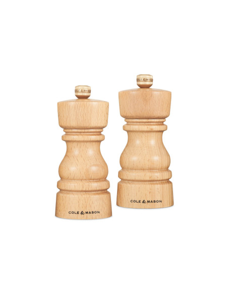 Cole & Mason London salt- och pepparkvarnsset i bokträ 13cm